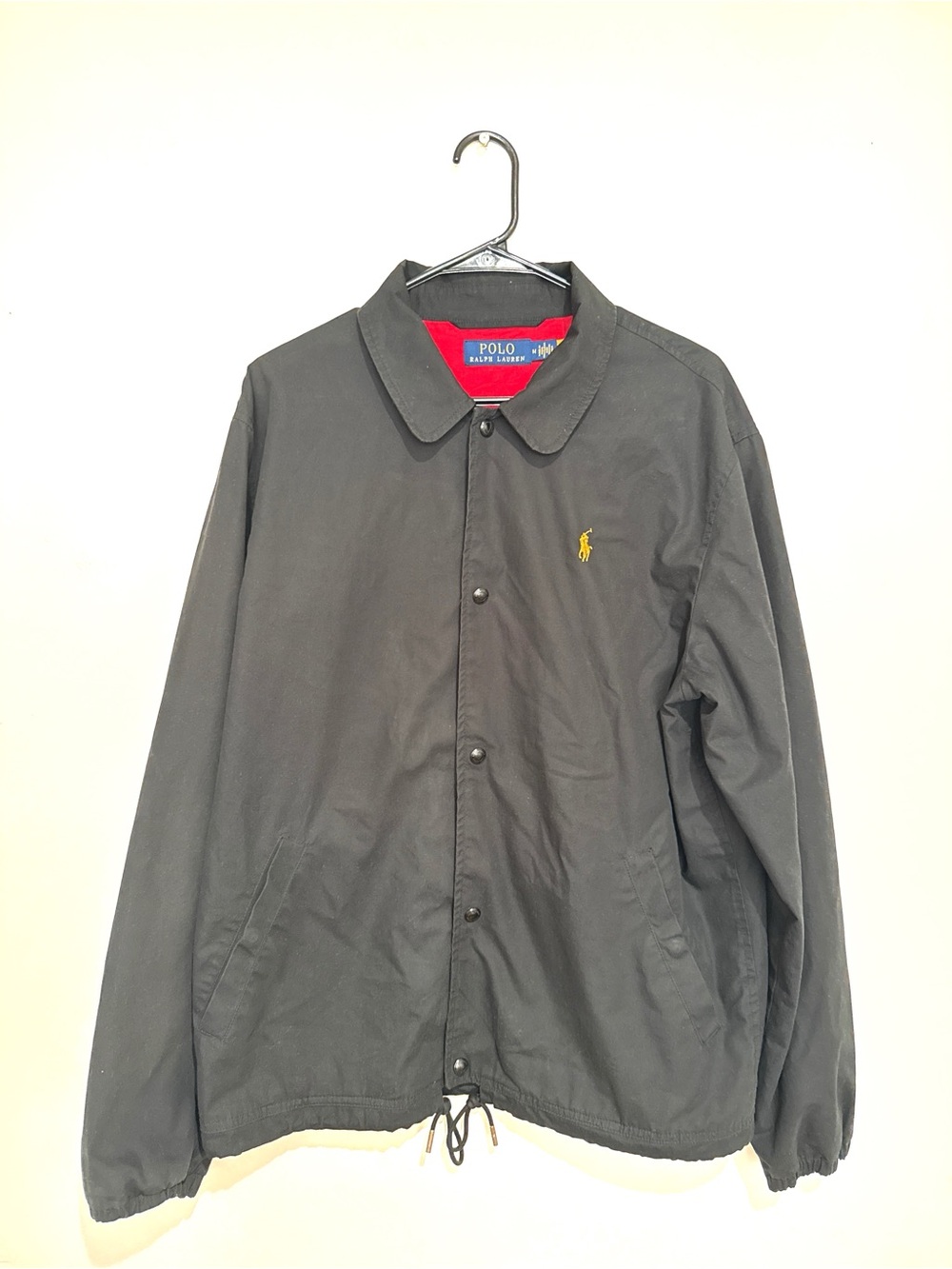 Polo Ralph Lauren Year Of The Dragon Coaches Jacket Black Gold Embroidery Men's